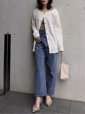 「リサイクルデニム」｜midopeiさん（レディース・158cm）の冬コーディネート