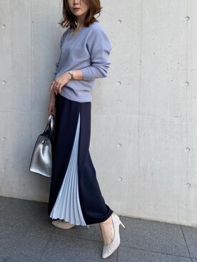 「NARACAMICIE（ナラカミーチェ）のアイテム」を使った、midopeiさん（レディース・158cm）の春コーディネート
