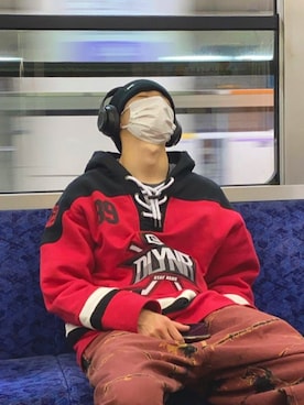 「FTC（エフティーシー）のアイテム（帽子）」を使った、おだよーしさん（メンズ・176cm）の春コーディネート