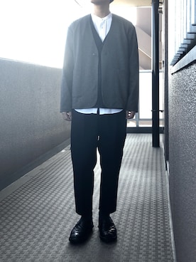 「417 EDIFICE（フォーワンセブンエディフィス）のアイテム（ブルゾン）」を使った、ななおさん（メンズ・165cm）の秋コーディネート
