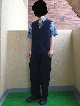 「417 EDIFICE（フォーワンセブンエディフィス）のアイテム（ブルゾン）」を使った、ななおさん（メンズ・165cm）の春コーディネート