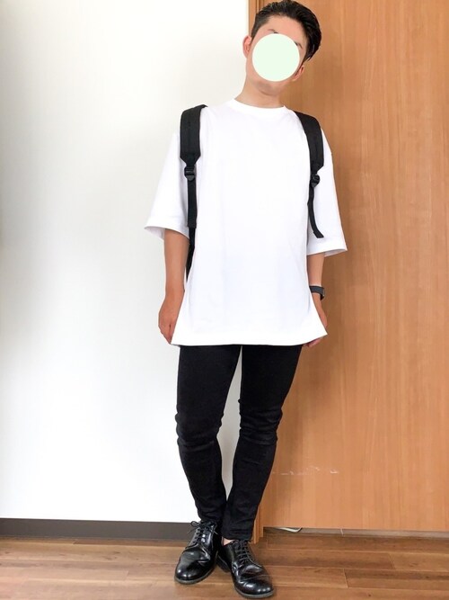 がく ユニクロのtシャツ カットソーを使ったコーディネート Wear