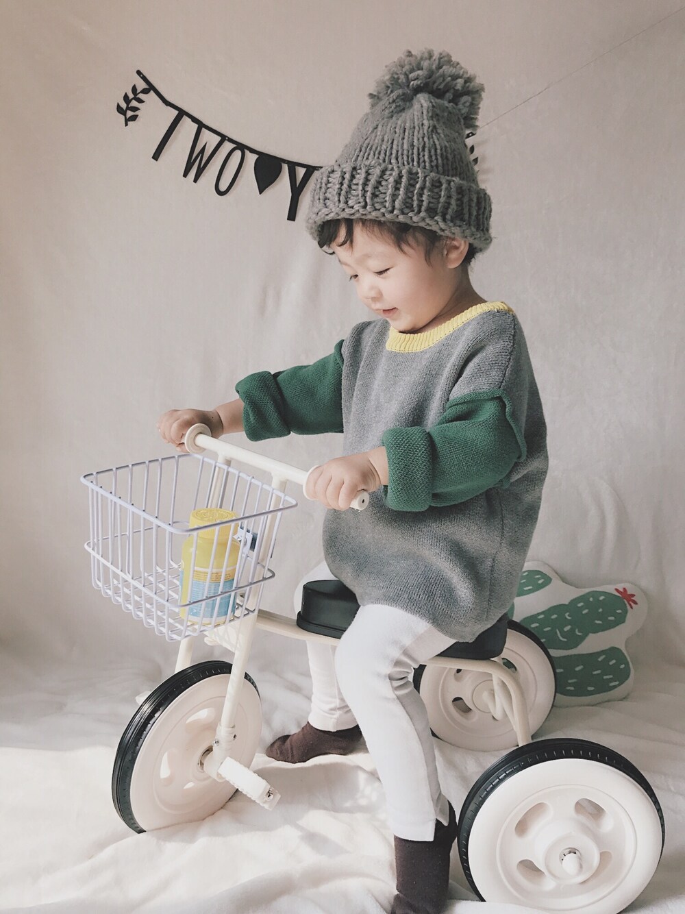 「kids、日系、韩范」｜「无印良品のアイテム（その他、ホワイト系）」を使った、缺氧木鱼さん（キッズ・90cm）の春コーディネートの1枚目の写真