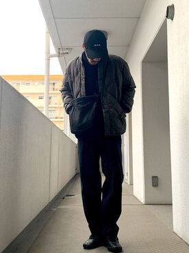 「A.P.C.」｜「アイテム（ブルゾン）」を使った、masayukiさん（メンズ・173cm）の冬コーディネート