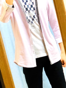 「黒パンツ」｜寛人さん（メンズ・166cm）の春コーディネート