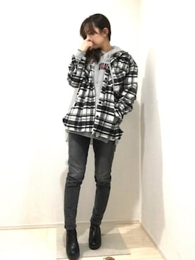 パーカーを使った 與真司郎 のレディース人気ファッションコーディネート Wear