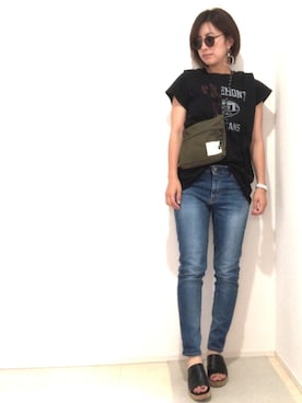 「アイテム（ピアス（両耳用））」を使った、Manaさん（レディース・162cm・30代）の夏コーディネート