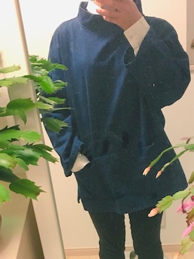 「AMERICAN EAGLE OUTFITTERS（アメリカン・イーグル・アウトフィッターズ）のアイテム（シャツ/ブラウス）」を使った、yuuuさん（レディース・161cm）の冬コーディネート