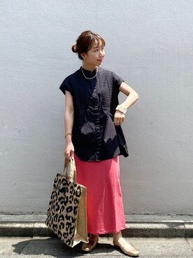 Ships Any ピンタック ロングシャツ ウォッシャブル を使った人気ファッションコーディネート Wear