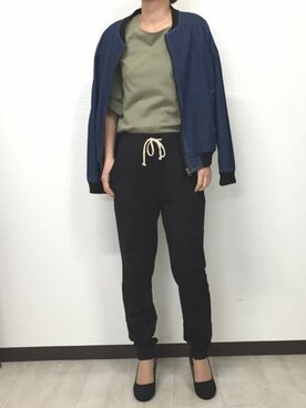 「aimoha（アイモハ）のアイテム（ジャケット/アウター）」を使った、aimohaさん（レディース・150cm）の春コーディネート