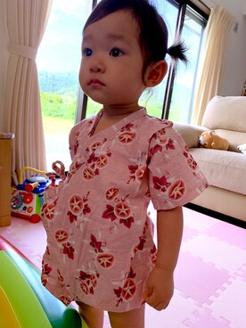 「お祭り」｜「アイテム（その他）」を使った、りっつさん（キッズ・70cm）の夏コーディネート