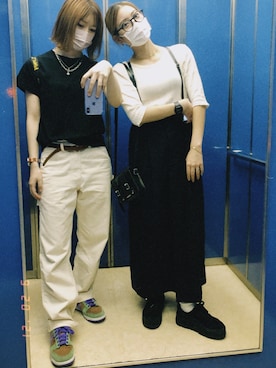 「FentyPumaByRihanna」｜airi884さん（レディース・163cm）の秋コーディネート