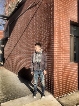 「5cm（ファイブシーエム）のアイテム（ジャケット/アウター）」を使った、此账号测试中さん（メンズ・175cm）の冬コーディネート