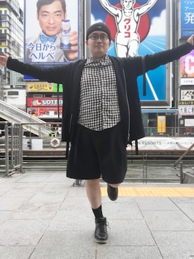 「BOBSON（ボブソン）のアイテム（シューズ）」を使った、piavocomusoさん（メンズ・172cm）の秋コーディネート