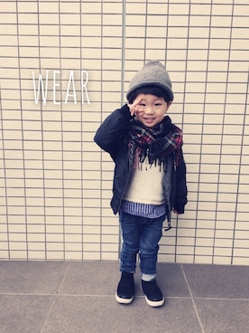 Yuitonさん(キッズ・90cm)の冬コーディネート