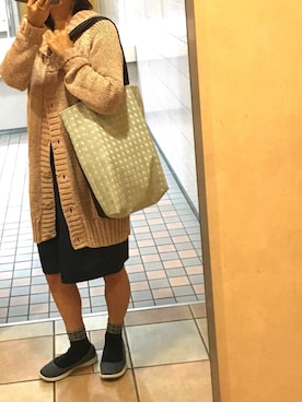 「アイテム（その他アウター、ゴールド系）」を使った、yumiaさん（レディース・162cm）の春コーディネート