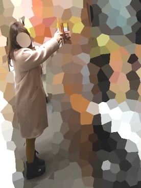 「Omekashi（オメカシ）のアイテム（その他アウター）」を使った、saechiさん（レディース・144cm）の冬コーディネート