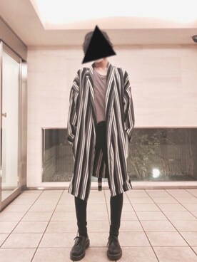 「HARE（ハレ）のアイテム（その他アウター）」を使った、か   た   ぎ   りさん（メンズ・172cm）の春コーディネート