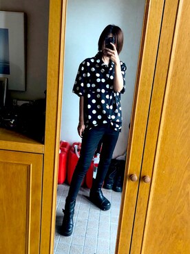 「おしゃれスタ（オシャレスタ）のアイテム（トップス）」を使った、mimo0707さん（レディース・162cm）の秋コーディネート