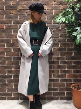 「みどり」｜「アイテム（ワンピース/ドレス）」を使った、aikoさん（レディース・158cm）の秋コーディネート