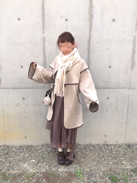 「ゆるニット」｜「アイテム（ブーティ）」を使った、わささん（レディース・156cm）の冬コーディネート