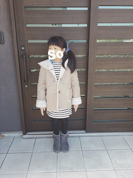 「CIAOPANIC TYPY（チャオパニックティピー）のアイテム（その他）」を使った、soaise☆さん（キッズ・128cm）の冬コーディネート
