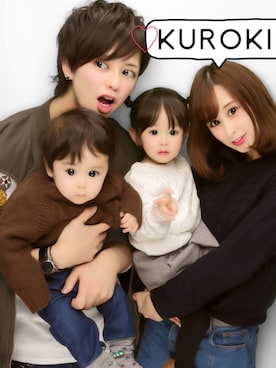 「プリクラ」｜「アイテム（その他）」を使った、cocoさん（キッズ・80cm）の冬コーディネート