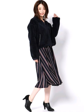 「シンプルおしゃれが好き」｜「アイテム（ブルゾン）」を使った、kettyさん（レディース・165cm）の秋コーディネート