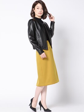 「KETTY」｜「アイテム（ブルゾン）」を使った、kettyさん（レディース・165cm）の秋コーディネート