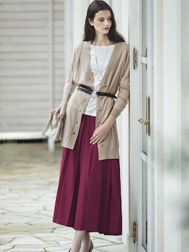 「ロングカーディガン」｜kettyさん（レディース・165cm）の秋コーディネート