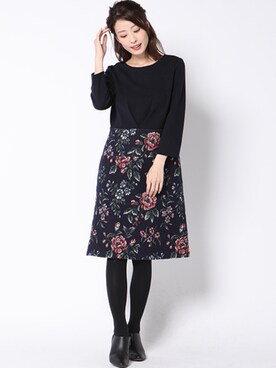 「KETTY」｜「アイテム（ワンピース/ドレス）」を使った、kettyさん（レディース・165cm）の秋コーディネート