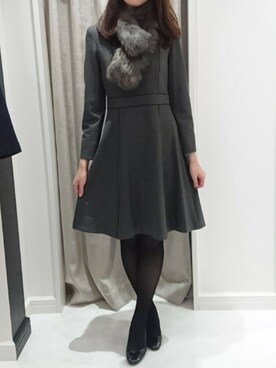 「ketty（ケティ）のアイテム（ワンピース）」を使った、kettyさん（レディース・165cm）の冬コーディネート