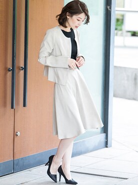 「KETTY」｜「アイテム（その他アウター）」を使った、kettyさん（レディース・165cm）の冬コーディネート