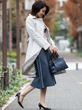 「KETTY」｜「アイテム（その他アウター）」を使った、kettyさん（レディース・165cm）の冬コーディネート