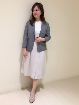 「KETTY」｜「アイテム（ジャケット/アウター）」を使った、kettyさん（レディース・153cm）の春コーディネート