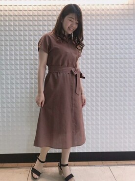 「ketty（ケティ）のアイテム（ワンピース）」を使った、kettyさん（レディース・152cm）の春コーディネート