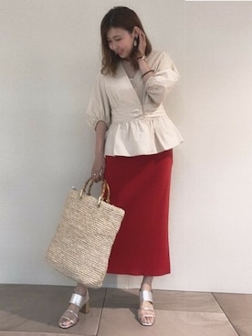 「ブラウスコーデ」｜kettyさん（レディース・155cm）の春コーディネート