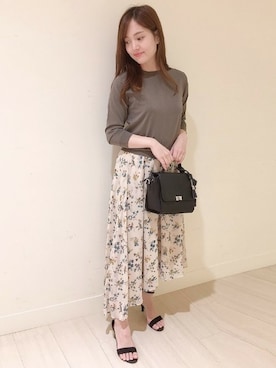 「ボタニカル」｜「アイテム（ハンドバッグ）」を使った、kettyさん（レディース・153cm）の夏コーディネート