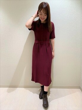 「ketty（ケティ）のアイテム（ワンピース）」を使った、kettyさん（レディース・153cm）の秋コーディネート