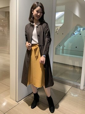 「KETTY」｜「アイテム（その他アウター）」を使った、kettyさん（レディース・168cm）の秋コーディネート