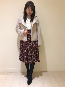 「KETTY」｜「アイテム（その他アウター）」を使った、kettyさん（レディース・152cm）の秋コーディネート