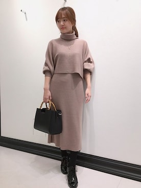 「ketty（ケティ）のアイテム（ワンピース）」を使った、kettyさん（レディース・153cm）の秋コーディネート