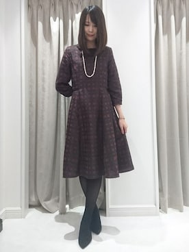 「ketty（ケティ）のアイテム（ワンピース）」を使った、kettyさん（レディース・170cm）の秋コーディネート