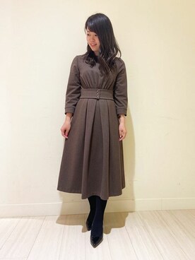 「ketty（ケティ）のアイテム（ワンピース）」を使った、kettyさん（レディース・152cm）の冬コーディネート
