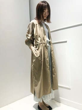 「KETTY」｜「アイテム（その他アウター）」を使った、kettyさん（レディース・167cm）の春コーディネート