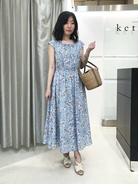 「ketty（ケティ）のアイテム（ワンピース）」を使った、kettyさん（レディース・155cm）の夏コーディネート