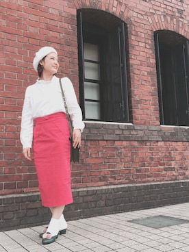 「LILY BROWN（リリーブラウン）のアイテム（その他シューズ）」を使った、pon*さん（レディース・153cm）の冬コーディネート