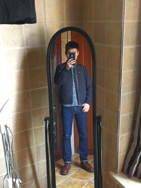 「BEAMS（ビームス）のアイテム（MA-1）」を使った、tonyさん（メンズ・178cm）の春コーディネート
