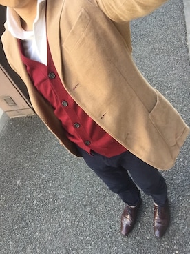 「BOGLIOLI（ボリオリ）のアイテム（テーラードジャケット）」を使った、K.Iさん（メンズ・173cm）の冬コーディネート