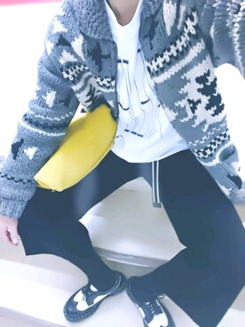 「YEVS（イーブス）のアイテム（その他アウター）」を使った、TOMさん（メンズ・173cm）の冬コーディネート